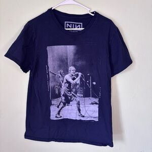 NINE INCH NAILS BLACK GRAY SELF DESTRUCT T SHIRT SIZE LARGE